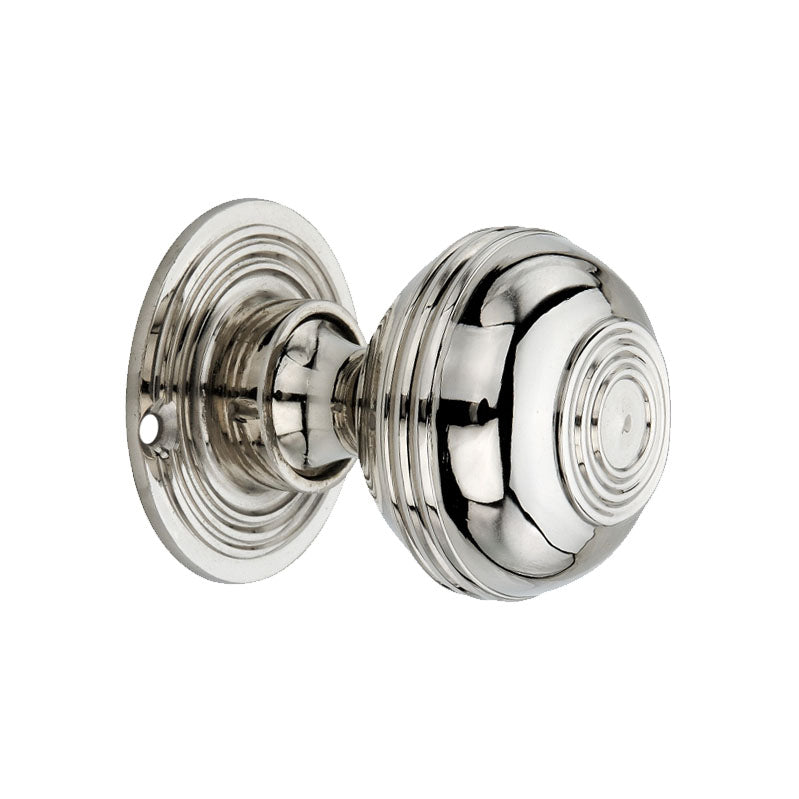 Spira Brass - Bloxwich 50mm Rim/Mortice Door Knob  - Polished Nickel - SB2103PN - Choice Handles