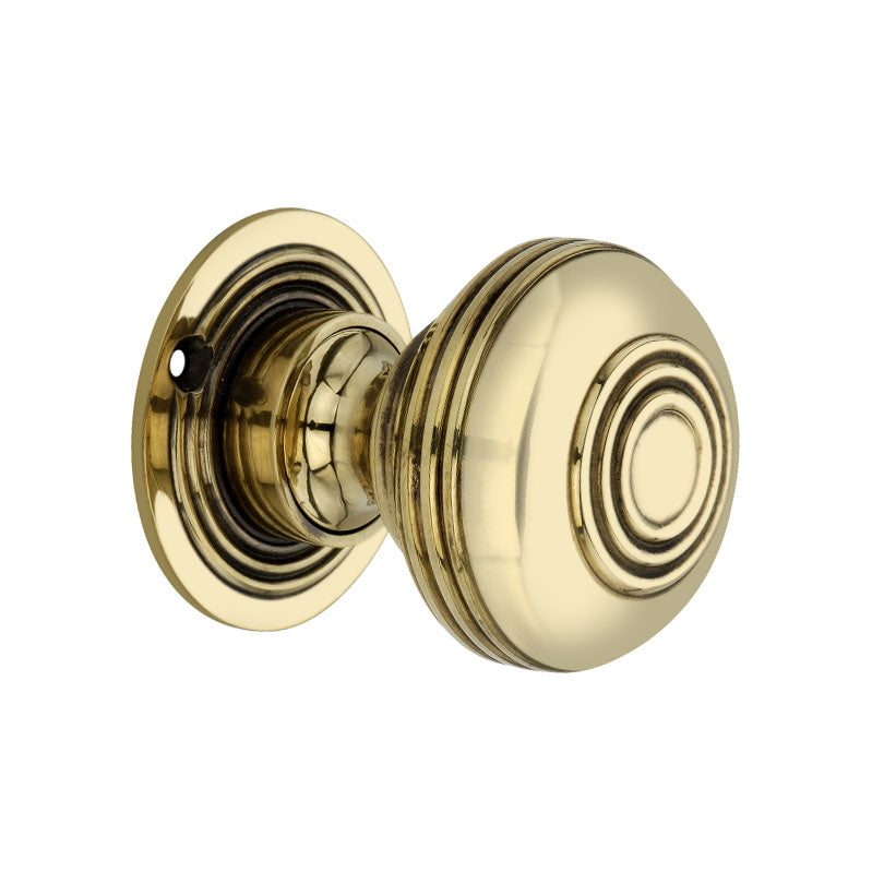 Spira Brass - Bloxwich Large 60mm Rim/Mortice Door Knob  - Aged Brass - SB2104AB - Choice Handles