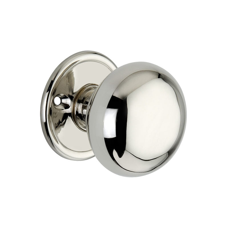 Spira Brass - Cottage Large 50mm Rim/Mortice Door Knob  - Polished Nickel - SB2107PN - Choice Handles