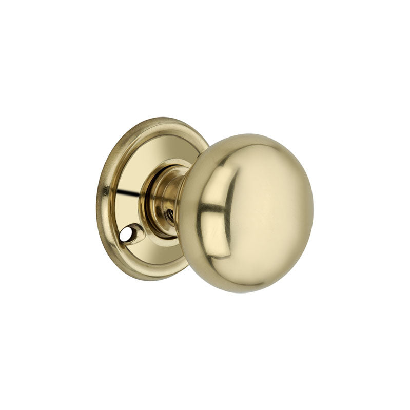 Spira Brass - Cottage Small 40mm Rim/Mortice Door Knob  - Polished Brass - SB2108PB - Choice Handles