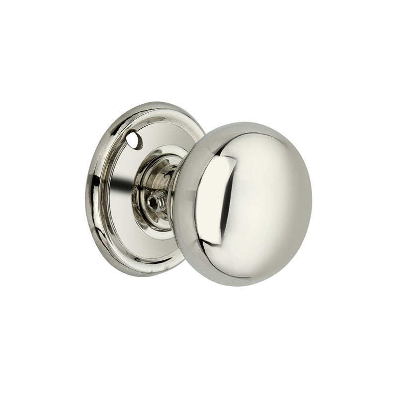 Spira Brass - Cottage Small 40mm Rim/Mortice Door Knob  - Polished Nickel - SB2108PN - Choice Handles