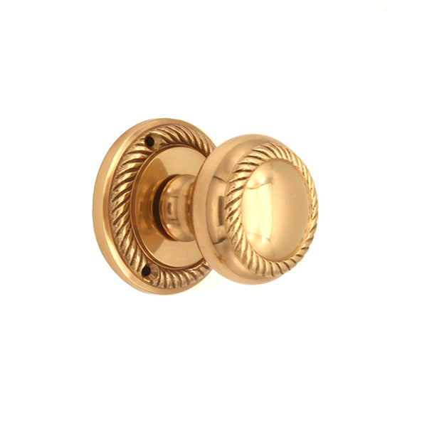 Spira Brass - Georgian Mortice Door Knob  - Polished Brass - SB2119PB - Choice Handles