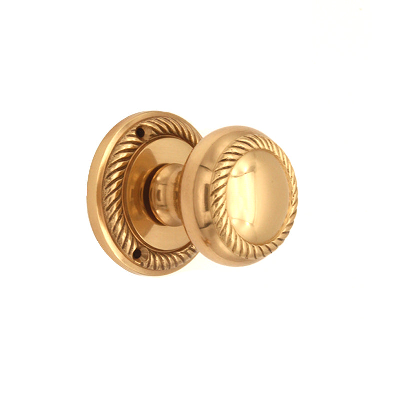 Spira Brass - Georgian Mortice Door Knob  - Polished Brass - SB2119PB - Choice Handles