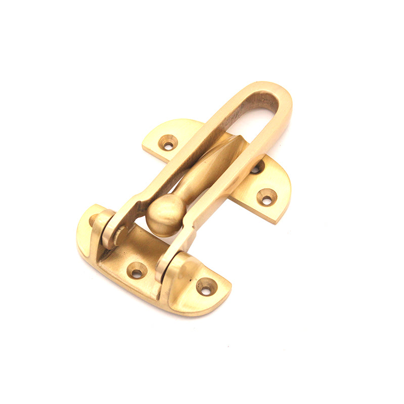 Spira Brass - Brass Door Guard 105mm Polished Brass - Satin Brass - SB2211SB - Choice Handles