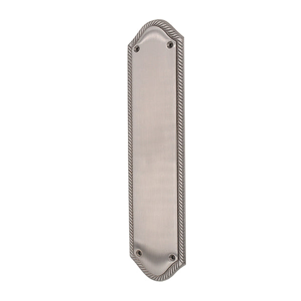 Spira Brass - Georgian Half Round  Finger Plate 295mm - Satin Chrome - SB2215SC - Choice Handles