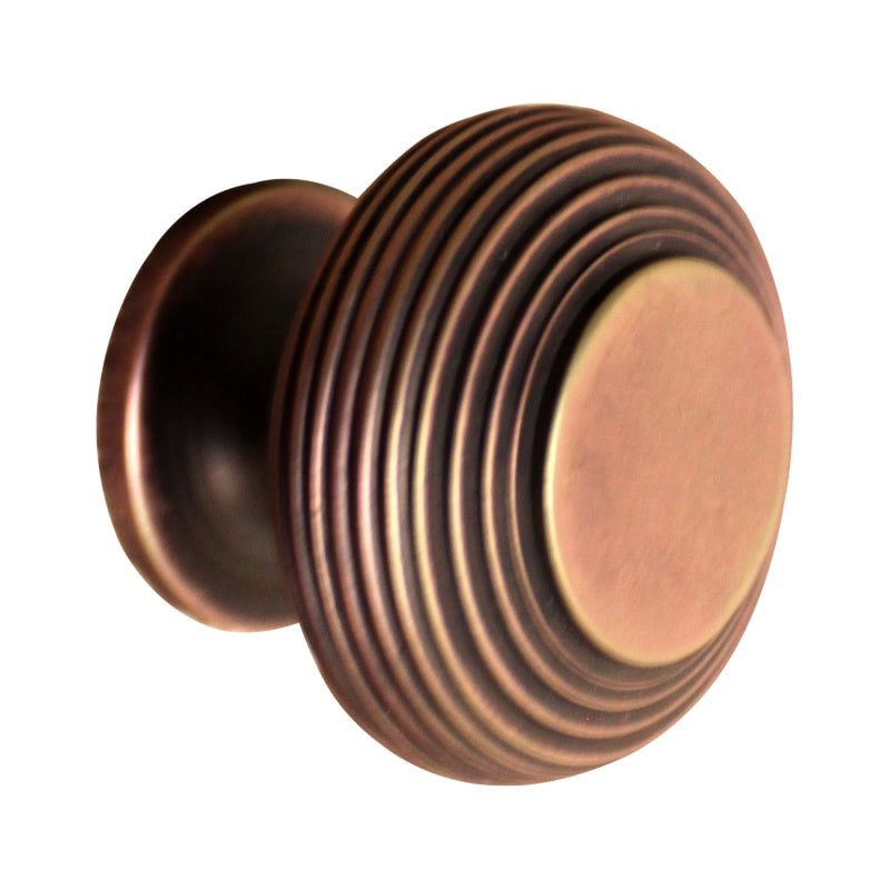 Spira Brass - Beehive Large 40mm Cupboard Knob  - Aged Bronze - SB2301ABZ - Choice Handles