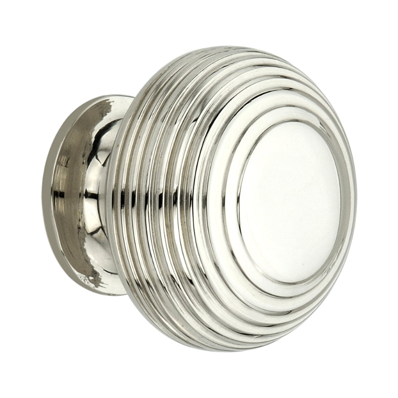 Spira Brass - Beehive Large 40mm Cupboard Knob  - Polished Nickel - SB2301PN - Choice Handles