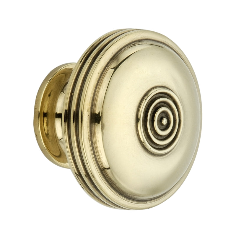 Spira Brass - Bloxwich Large 40mm Cupboard Knob  - Aged Brass - SB2303AB - Choice Handles