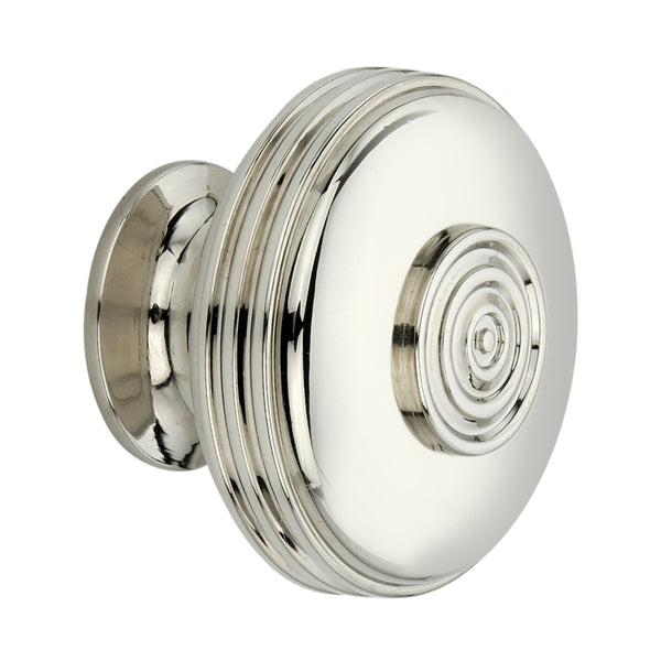 Spira Brass - Bloxwich Large 40mm Cupboard Knob  - Polished Nickel - SB2303PN - Choice Handles