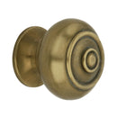 Spira Brass - Bloxwich Small 30mm Cupboard Knob  - Aged Brass - SB2304AB - Choice Handles