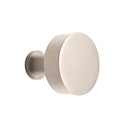 Spira Brass - Round Cupboard Knob  - Satin Silver - SB2309SS - Choice Handles