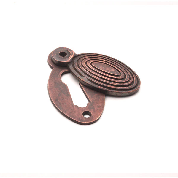 Spira Brass - Oval Beehive Escutcheon  - Aged Bronze - SB3102ABZ - Choice Handles