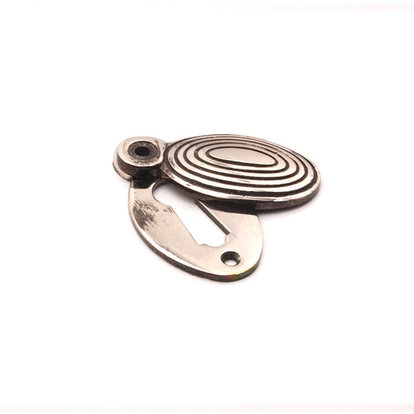 Spira Brass - Oval Beehive Escutcheon  - Aged Nickel - SB3102AN - Choice Handles