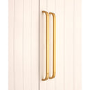 Spira Brass - Curve Bar Cabinet Handle Large  - Satin Brass - SB2403SB - Choice Handles