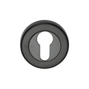 Sorrento Euro Profile Cylinder Escutcheon Matt Black finish - SC-0192-BLK - Choice Handles