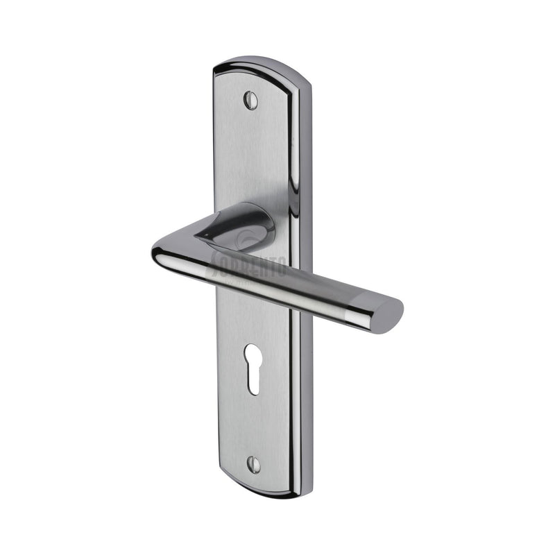 Sorrento Door Handle Lever Lock Lena Design Apollo finish - SC-2350-AP