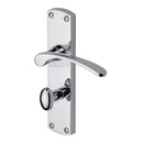 Sorrento Door Handle for Bathroom Luca Design Polished Chrome finish
 - SC-420-PC - Choice Handles