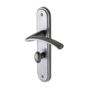 Sorrento Door Handle for Bathroom Tosca Design Satin Chrome finish - SC-4330-SC - Choice Handles