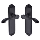 Sorrento Door Handle Lever Latch Aurora Design Matt Black finish
 - SC-7360-BLK