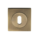 Sorrento Keyhole Square Escutcheon Antique on Zinc finish
 - SC-SQ0191-AZ