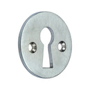 Prima - Open Door Keyhole Escutcheon  32mm - Satin Chrome Plate - SCP104