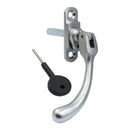 Prima - Locking Window Espagnolette Handle Left Handle 90mm - Satin Chrome Plate - SCP1422