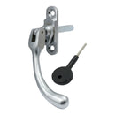 Prima - Locking Window Espagnolette Handle Right Handle 90mm - Satin Chrome Plate - SCP1423