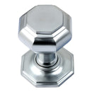 Prima - Octagonal Centre Door Knob - Satin Chrome Plate - SCP15A