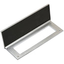 Prima - Draught Excluder / Front Door Letter Plate Tidy 260mm x 88mm - Satin Chrome Plate - SCP2012A