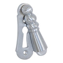 Prima - Large Lady Door Keyhole Escutcheon Cover 71mm x 25mm - Satin Chrome Plate - SCP2013