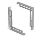 Prima - Art Deco Shelf Bracket 254mm x 205mm x 25mm - Satin Chrome Plate - SCP2043/10