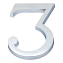 Prima - Door Numeral Pin Fix 102mm 3 - Satin Chrome Plate - SCP220/3