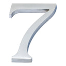 Prima - Door Numeral Pin Fix 102mm 7 - Satin Chrome Plate - SCP220/7