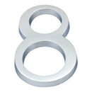 Prima - Door Numeral Pin Fix 102mm 8 - Satin Chrome Plate - SCP220/8