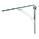 Prima - Shelf Bracket For Wood 149mm x 149mm - Satin Chrome Plate - SCP467