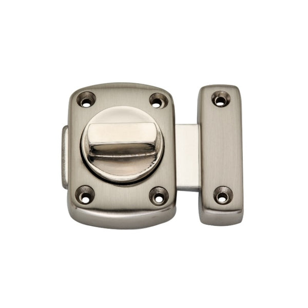 Spira Brass - Sigma Bahroom Latch Small  - Satin Nickel - SL01SN - Choice Handles