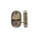 Spira Brass - Delta Bathroom Latch Big  - Antique Brass - SL02ANT - Choice Handles