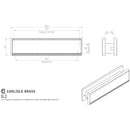 Carlisle Brass  - Sleeve Letter Plate 292mm x 64mm - Gold Anodised Aluminium - SL2 - Choice Handles