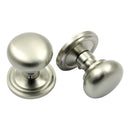 Prima - Concealed Fix Mushroom Mortice Door Knob - Satin Nickel - SN2029