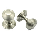 Prima - Concealed Fix Queen Ann Reeded Mortice Door Knob - Satin Nickel - SN2030