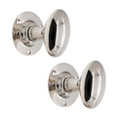 Spira Brass - Oval Mortice Door Knob  - Polished Nickel - SB2109PN - Choice Handles