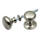 Prima - Mushroom Rim Door Knob - Satin Nickel - SN437