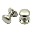 Prima - Mushroom Mortice Door Knob - Satin Nickel - SN92A