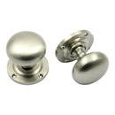 Prima - Mushroom Mortice Door Knob - Satin Nickel - SN92B