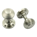 Prima - Queen Ann Reeded Mortice Door Knob - Satin Nickel - SN96