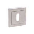 Senza Pari Key Escutcheons on Square Rose - Satin Nickel - SPCESCKSN - Choice Handles