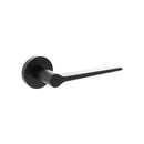 Senza Pari Laviano Lever Door Handle on Minimal Round Rose - Matt Black - SPR180MB - Choice Handles