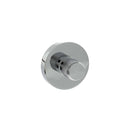 Senza Pari Knurled WC Turn and Release on Minimal Round Rose - Polished Chrome - SPRKWCPC - Choice Handles