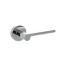 Senza Pari Darrio Lever Door Handle on Round Rose - Polished Chrome - SPRO218PC - Choice Handles