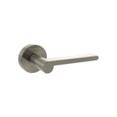 Senza Pari Darrio Lever Door Handle on Round Rose - Satin Nickel - SPRO218SN - Choice Handles